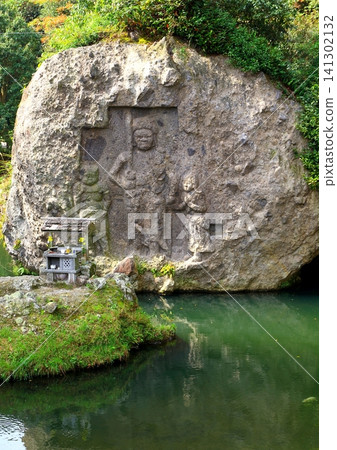 川中不動(豐後高田市,垂直構圖) 川中不動(豐後高田市,垂直構圖) 141302132