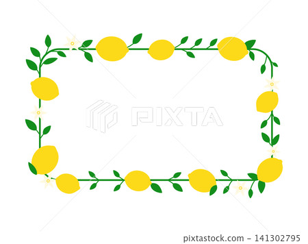 Lemon border frame illustration Lemon border frame illustration 141302795