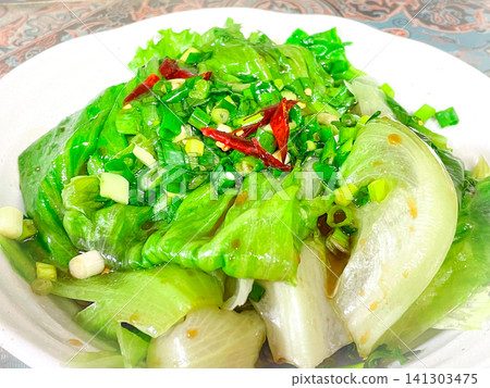 Hong Kong dim sum, oyster oil raw vegetables (oyster sauce of warm lettuce) Hong Kong dim sum, oyster oil raw vegetables (oyster sauce of warm lettuce) 141303475