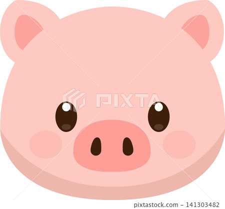 Cute pig icon Cute pig icon 141303482