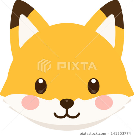 可愛的狐狸圖標 可愛的狐狸圖標 141303774