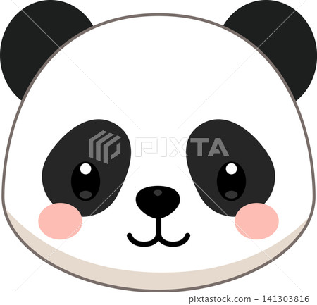 可愛的熊貓圖標 可愛的熊貓圖標 141303816
