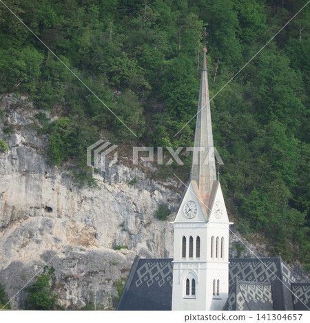 Slovenia, Lake Bled, St. Martin's Church Slovenia, Lake Bled, St. Martin's Church 141304657