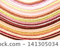 Layers of colorful felt fabric 141305034