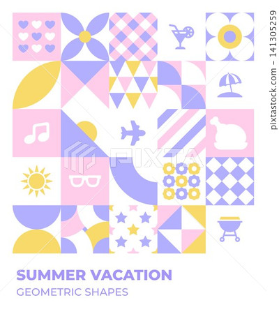 Summer offer background geometric shapes Summer offer background geometric shapes 141305259