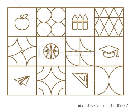 back to school vector background outline back to school vector background outline 141305282