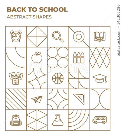 back to school sale geometric shapes outlines back to school sale geometric shapes outlines 141305286
