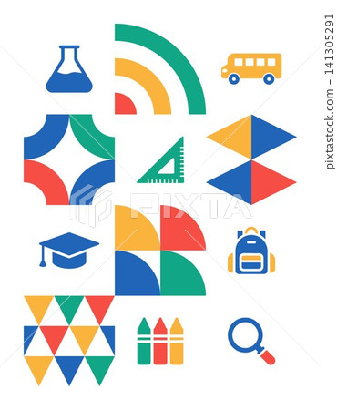 back to school supplies background back to school supplies background 141305291