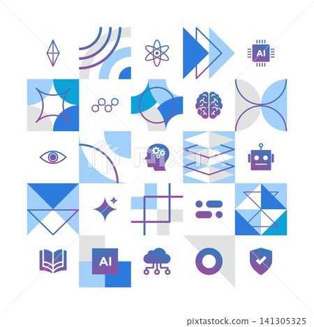 artificial intelligence background geometric artificial intelligence background geometric 141305325