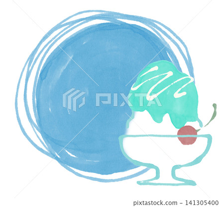Shaved ice background frame Blue Hawaii Analog Shaved ice background frame Blue Hawaii Analog 141305400