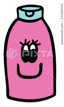 Hand drawn shampoo bottle cartoon for toiletry, bathroom, office workers, house, interior, vanity, lifestyle, morning routine, washroom, cleaning, department store, grocery, supermarket, comic book Hand drawn shampoo bottle cartoon for toiletry, bathroom, office workers, house, interior, vanity, lifestyle, morning routine, washroom, cleaning, department store, grocery, supermarket, comic book 141305545