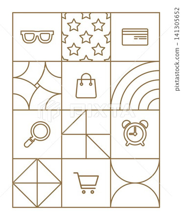 Online shoppping digital background geometric line art Online shoppping digital background geometric line art 141305652