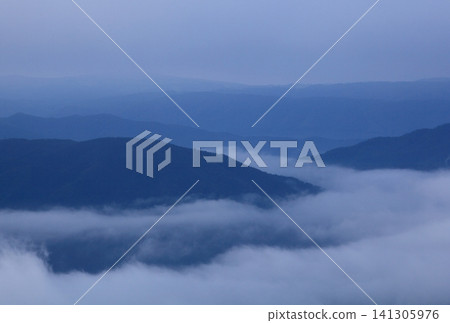 岩手縣遠野市黎明風景 岩手縣遠野市黎明風景 141305976