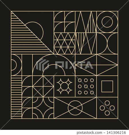 Geometric Abstract Dark Pattern Geometric Abstract Dark Pattern 141306216