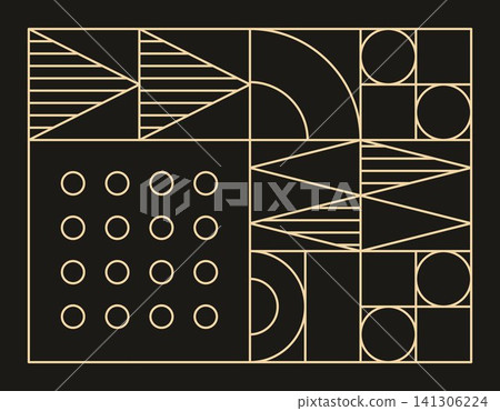 Geometric Abstract Lines Dark Geometric Abstract Lines Dark 141306224