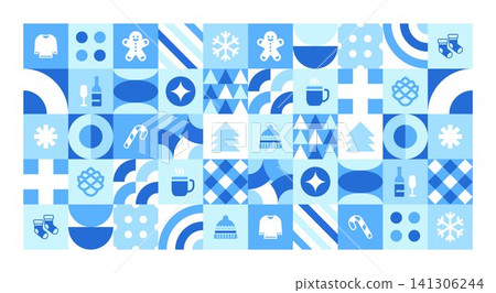 Winter Background Abstract Geometric Winter Background Abstract Geometric 141306244