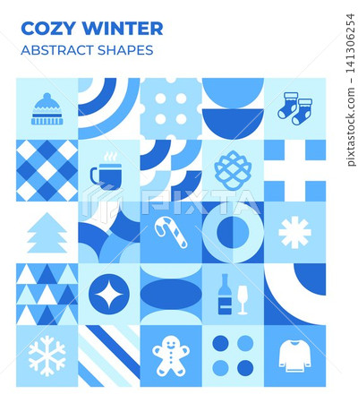Cozy Winter Elements Geometric Cozy Winter Elements Geometric 141306254
