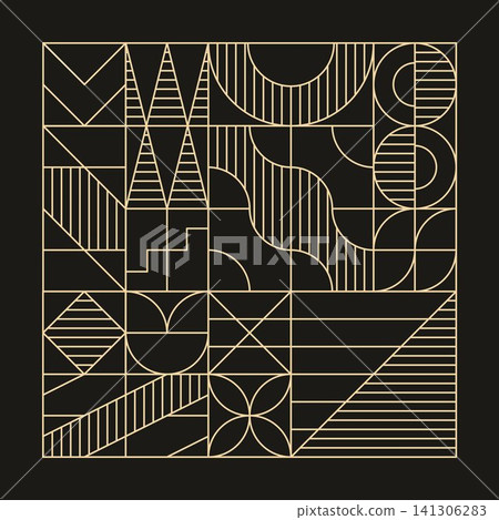 Geometric Neo Deco Background Luxury Geometric Neo Deco Background Luxury 141306283