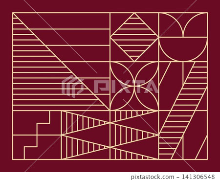 Elegant Vintage Outline Happy Holiday 141306548