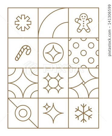 Jolly Holiday Luxury Geometric Lines Jolly Holiday Luxury Geometric Lines 141306599
