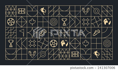 Minimal Abstract Vector Soccer Design Outlines Minimal Abstract Vector Soccer Design Outlines 141307006