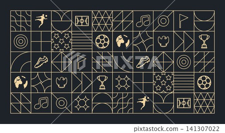 Geometric International Football Minimal Background Outlines Geometric International Football Minimal Background Outlines 141307022