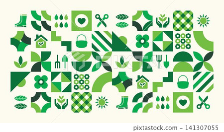 Minimal Green Agriculture Vector Design Minimal Green Agriculture Vector Design 141307055