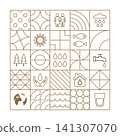 World Ocean Life Vector Lines 141307070