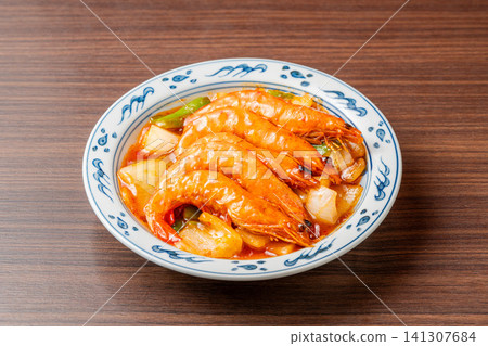 Authentic shrimp chili with plump, juicy shrimp Authentic shrimp chili with plump, juicy shrimp 141307684