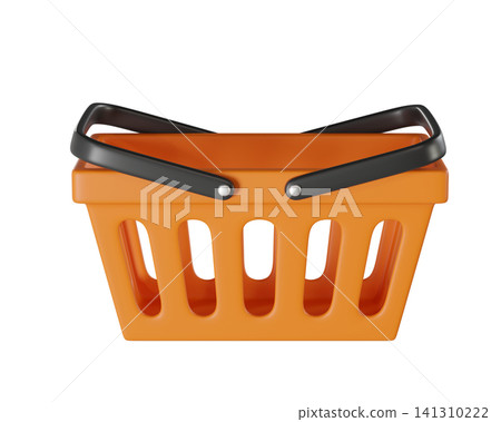 3d Orange empty Shopping Cart from a supermarket for shopping. Shopping Basket, Shopping bag, 3d rendering of the icon on a white background 3d Orange empty Shopping Cart from a supermarket for shopping. Shopping Basket, Shopping bag, 3d rendering of the icon on a white background 141310222