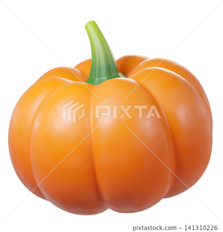 3D orange pumpkin, isolated on background. Autumn vegetable for Halloween, seasonal designs, Thanksgiving, fall banners, greeting cards, stickers, posters. 3d render 3D orange pumpkin, isolated on background. Autumn vegetable for Halloween, seasonal designs, Thanksgiving, fall banners, greeting cards, stickers, posters. 3d render 141310226