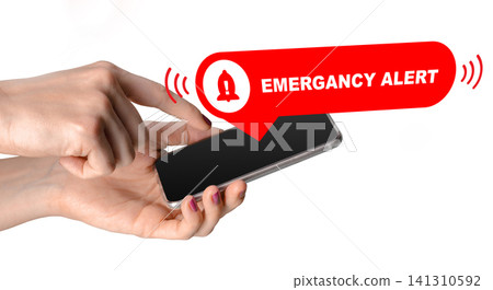 Emergency service sends alert through mobile device during urgent situation Emergency service sends alert through mobile device during urgent situation 141310592