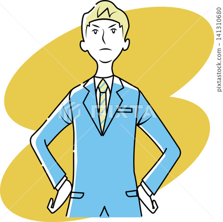 A businessman striking a pose A businessman striking a pose 141310680