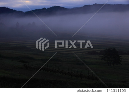 Scenery with rice drying Scenery with rice drying 141311103