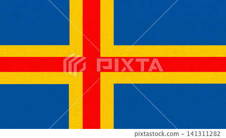 Illustration of flag of Aland Islands officially autonomous region of Finland Illustration of flag of Aland Islands officially autonomous region of Finland 141311282