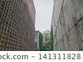 The gaps between demolished buildings in Yanagase Shopping Street: a landscape of urban redevelopment and ruins. 141311828