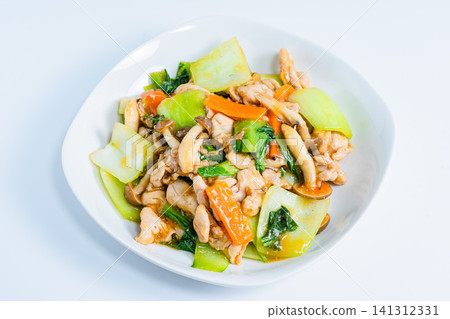 蠔油炒豬肉和小白菜 蠔油炒豬肉和小白菜 141312331