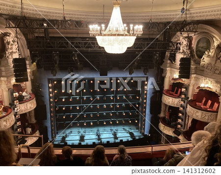 The auditorium and stage of a theater in the West End The auditorium and stage of a theater in the West End 141312602