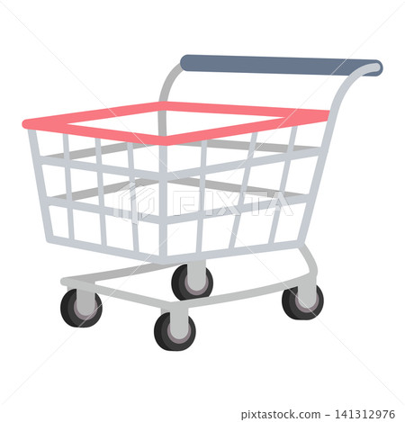 Empty Shopping Cart for Retail Purchase 141312976