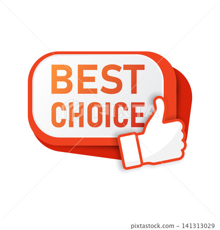 Best choice badge icon in flat style. Shopping discount vector illustration on isolated background. Promotion label sign business concept. Best choice badge icon in flat style. Shopping discount vector illustration on isolated background. Promotion label sign business concept. 141313029