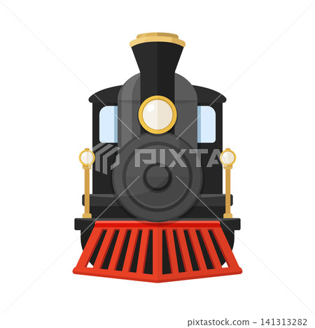 Modern speed train in flat colorful style. Railroad transport vector illustration on isolated background. Locomotive sign business concept. Modern speed train in flat colorful style. Railroad transport vector illustration on isolated background. Locomotive sign business concept. 141313282