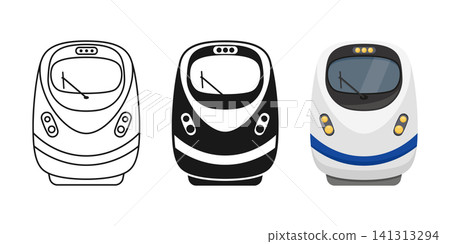 Modern speed train icon set collection in flat style. Railroad transport vector illustration on isolated background. Locomotive sign business concept. Modern speed train icon set collection in flat style. Railroad transport vector illustration on isolated background. Locomotive sign business concept. 141313294