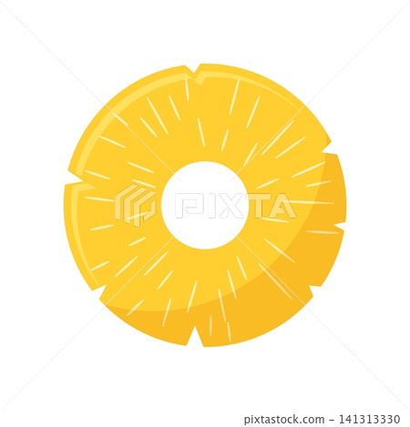 Pineapple ananas icon in flat style. Tropical summer fruit vector illustration on isolated background. Natural dessert food sign business concept. Pineapple ananas icon in flat style. Tropical summer fruit vector illustration on isolated background. Natural dessert food sign business concept. 141313330