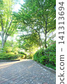 A streetscape with apartment buildings around Yokohama Ryokuen-toshi Station. 141313694