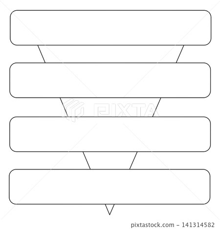 Flowchart template with 4 steps and transparency. Flowchart template with 4 steps and transparency. 141314582