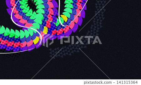 Vibrant Abstract Background Design With Geometric Elements On Dark Background for Sport or Game Events Banner or Poster Vibrant Abstract Background Design With Geometric Elements On Dark Background for Sport or Game Events Banner or Poster 141315364