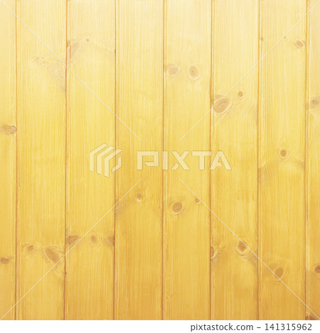 A square background image of a vertically paneled wall made of varnished wood with light brown grain and knots. A square background image of a vertically paneled wall made of varnished wood with light brown grain and knots. 141315962