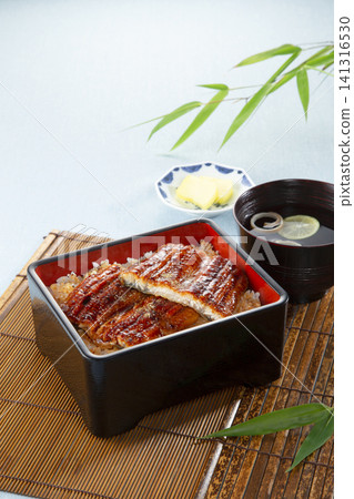 鰻魚飯(Unaju)-橫斷面圖 鰻魚飯(Unaju)-橫斷面圖 141316530