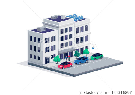 Cars parallel parked on town city street centre road parking place Cars parallel parked on town city street centre road parking place 141316897