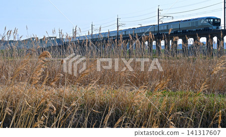 Trains on the Kashima Line 141317607